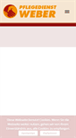 Mobile Screenshot of pflegedienst-weber.de